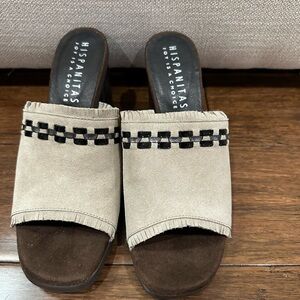 Hispanitas Women's Tan Slide Sandals HV86780 size 37